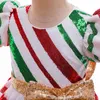 2020 new Christmas girls dresses sequin bowknot girls dress stripe party kids dress princess formal dresses girl dress Ball Gown B2324965