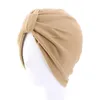 Bonnet en coton doux pour femmes musulmanes, chapeau islamique de chimio, Turban à doublure en Satin