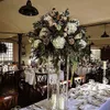 Großhandel Acryl-Bodenvase, klare Blumenvase, Tischdekoration, Hochzeit, moderne Vintage-Blumenständer, Säulen, Hochzeitsdekoration 201204