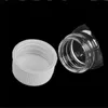 37 * 120 * 24mm 90 ml glasflaskor med plastkåpa transparenta tomma burkar Kosmetiska behållare 12st / parti