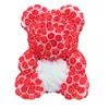 2020 nuovi doppi colori 40 cm rose orsacchiotti con cuore fiore artificiale orsi per i regali di nozze di San Valentino