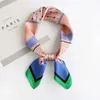 35 Styles Print Small Square Scarve 70*70CM Fashion Women Summer Silk Scarf Soft Ladies Square Handkerchief Party Gift