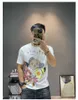 Herren T-Shirts Trend Cartoon Druck Kurzarm T-Shirts 2022 Sommer Neues Design O-Ausschnitt Casual Bottom Tee Slim Atmungsaktiv Hohe Qualität Schwarz Weiß Grau M-4XL