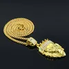 Hip Hop Sieraden Leeuwenkop Hanger Ketting Met Gouden Ketting Koning Kroon Iced Out Ketting Voor Mannen/Vrouwen 200928