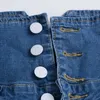 Monerffi Kadın Kot Yüksek Bel Elastik Sıska Denim Uzun Kalem Pantolon Artı Boyutu Düğmeler Kot Camisa Feminina Delik Pantolon 201029