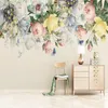 Custom Photo Wallpaper 3D Flowers Painting Murals Living Room Bedroom Wedding House Background Wall Papers For Walls 3 D Decor