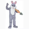 2022 Stage Performance Rabbit Mascot Costume Halloween Christmas Cartoon Character Outfits Suit Advertising Leaflets Clothings Carnival Unisex Adults Outfit