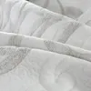 Zilver Grijze Bedspread Bed Cover Queen King Size Beddengoed Set Luxe Bed Set Matras Cover Colchas Para Cama Couverture de Lit T200706