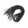 Ombre goddess faux locs 22inch goddess locs hair half straight half curly braids synthetic hair extension crochet braiding hair fo5454656