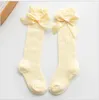 2021 New Baby Girls Socks Little Girls Bow Knee High Fishnet Socks Baby Toddler Bowknot In Tube Socks Kid Hollow Out Sock