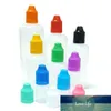 5PCS Tom plastflaskbehållare 3/5/10/15/20/30 / 50/60 / 100/120 ml PE Eye Drop Bottle Essential Oil Dropper Bottle