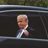 25 * 32cm Trump 2024 Auto Sticker Banner Vlaggen U.S. Presidentiële verkiezing PVC Cars Window Stickers