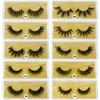 Nouvelle Arrivée 3d Vison cils Épais vrai vison Cheveux faux cils Eye Lash Maquillage Extension faux Cils 10 Styles