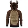 Menwomen Hoodies Swater Boże Narodzenie Kawaii Elk Cosplay Sweters Unisex Leisure Festival Ugly Christmas Rudolph Reindeer Swater5377827