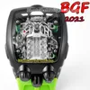 BGF 2021 Produtos mais recentes Super running motor de 16 cilindros Mostrador preto EPIC X CHRONO CAL V16 Relógio automático masculino Caixa preta eternit265U