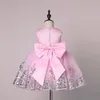 Paillettes bébé fille nouvelle robe 7-24M 1 ans bébé filles robes d'anniversaire Vestido 3 couleurs fête d'anniversaire robe de princesse