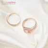 Anelli a grappolo 10 set / confezione doppio colore oro rosa all'ingrosso per le donne set di anelli eleganti vintage con zirconi cubici di alta qualità