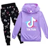 Teen Kids Tik Tok Hoodies Set Tracksuit Sweatshirt Suit Hoodiesweat Pants Jogging Boy Girl Pullover 314 Years Sporting Suit Inf549932571
