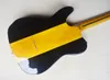 Guitare électrique bleue à 6 cordes avec touche en érable jaune, placage d'érable matelassé, peut être personnalisée sur demande