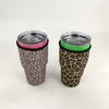 Bottle Sleeve Leopard Print Rainbow Sunflower Water Neoprene Insulated Sleeve Bottle Cover Pouch for 30oz Tumbler Cup