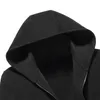 Fashion Black Hooded Wool Coat Men Zupełnie new piersi męskie zimowe płaszcz Plus rozmiar M LJ201110