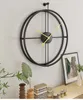 55 cm grande horloge murale silencieuse horloges de conception moderne pour la décoration intérieure bureau style européen montre suspendue Y200110