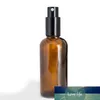 264 stks / partij 50ml Amber Glass Spray Flessen Wholesale Essentiële Olie Parfumfles met Pomp Spuitkap voor Cosmetica Make-up in aandelen