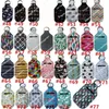 30ml Hand Sanitizer Houder Sleutelhanger Feest Gunst Mini Fles Cover Vierkant 195 Kleuren