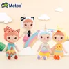 45см Panda Fox Metoo Кукла чучела животных детей для девочек дети мальчики Kawaii Baby плюшевые мультфильм мягкие игрушки LJ200914