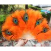 Party Favor 2sts Lot Ostrich Feather Folding Dancing Hand Fans Wedding Marriage Day Po Prop Bride Bridesmaid Gifts67303456669630