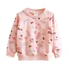 Autumn Spring Fashion 2-4 5 6 7 8 9 10 Years Children'S Causual Pullover Tops O Neck Long Sleeve Kids Baby Girl Sweatshirts 220115