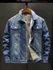 Jesień Shearling Shearsskin Coat Plus Size 4XL 5XL 6XL Kurtki męskie Odzież dżinsowa Darmowa Kurtka Zimowa płaszcz Hurtownie