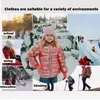 HH Girls Winter Coat Parka Kids Rosa guld Silver Down Jacket för Boy Teenage Winter Jackor Snowwsuit Ryssland Jacka 2 8 10 år LJ201017