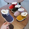 Inverno Neonate Ragazzi Stivali Infantili Stivali da neve per bambini Caldi stivali da esterno in peluche Fondo morbido Scarpe antiscivolo per bambini in cotone 201130