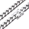 10mm tungt halsband rostfritt stål miami länk cuban kedja mens halsband manliga fest smycken tillbehör stilfulla 315l