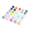 Entier 500pcs / lot perles rondes en silicone perles de dentition pour bébé collier de dentition en silicone de qualité alimentaire bijoux à croquer T20273M