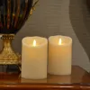 Ksperway Flless Led Led Real Wax Candle с движущимся таймером фитиля и удаленным 3 5 7 дюймом для украшения вечеринки T200601336W