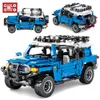 999st City Super Racing Sport Bilbyggnadsblock Teknisk Raptor Pickup Truck Vehicle Supercar Barn Barn Bricks Leksaker Gåvor C1115