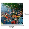 Fonds d'écran PVC Self adhésif étanche 3D Floor Floor Pond Pond PO Papier mural autocollant salle de bain Kitchen Home Decor Papel de Parede 20100