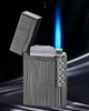 New Arrival 2022 Loudly Gas Lighter Square Metal Sideslip Mini Lighters Flint Cigarette Lighters Smoking Accessories Gadgets for Men