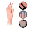 Zgięcie stolik miękki manicure trening gwoździ gwoździe sztuki faux ręka wielokrotnego użytku praktyka ręka manekina rąk paznokcie design8278673