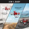 L6082 3 in 1 quadcopter glider hovercraft 2,4 g headless mode rc drone vliegtuig luchtschip multifunctionele rc boot remote kinderen speelgoed