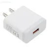 Enstaka USB-laddare 2A C Travel US Plug Adapter Portable Mobiltelefon Väggladdare för Samsung Xiaomi 100PCS