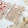 Lbsisi Life Kraft Bread Paper Saco com janela Evite petróleo Torrada de amor Bakamento de papel takeaway comida feita à mão sacos de embalagem 201015
