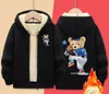 Garçons plus sweat à capuche en polaire enfants automne et hiver à capuche ours rembourré veste pour enfants GC696