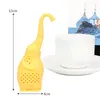 Criativa Tea Infuser Bule Filtro Elephant Silicone folhas coador de chá para o chá de café Copos Início Acessórios de cozinha