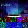 Fjärrkontroll av Night Light Projector Bluetooth -högtalare Galaxy 10 LED Colorful Light Starry Scene for Kids Game Party Room Christmas Decora279L