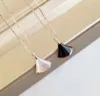 Роскошное качество, маленькое ожерелье в форме веера с черным, красным агатом и белой ракушкой для женщин, свадебные украшения, подарок PS4490