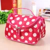 Duurzame polka dot reizen opslag schattige vrouwen mode cosmetische tas meisjes toiletheren make -up draagbare dubbele rits waterdicht1