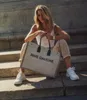 Luxury designer Top Women handbags Rive Gauche Tote LINEN LEATHER shopping bag handbag fashion linen Large Beach bags travel Crossbody Shoulder Wallet Purses